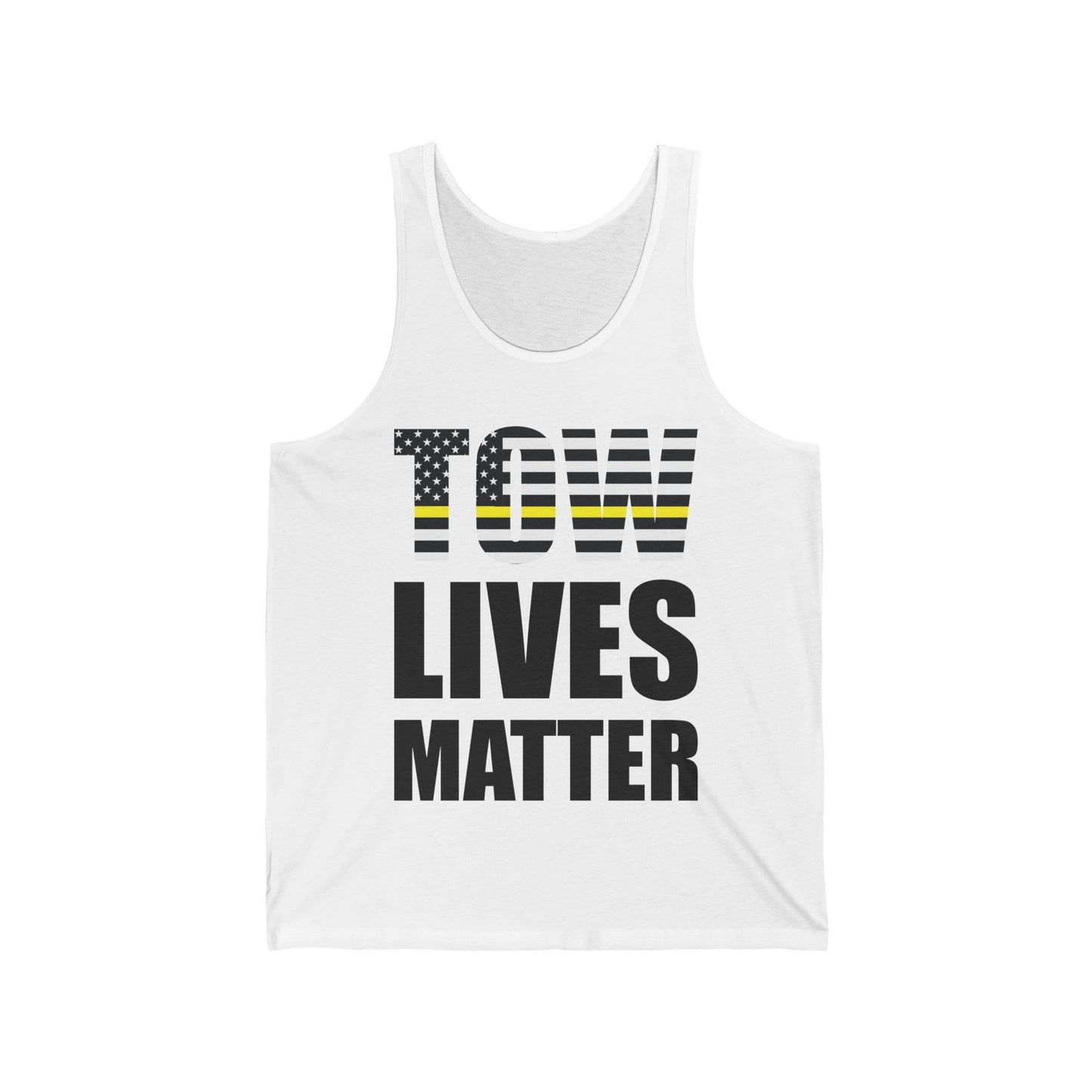 Tow Lives Matter Thin Yellow Line Tow Truck Driver Birthday Gift Tank Top Men