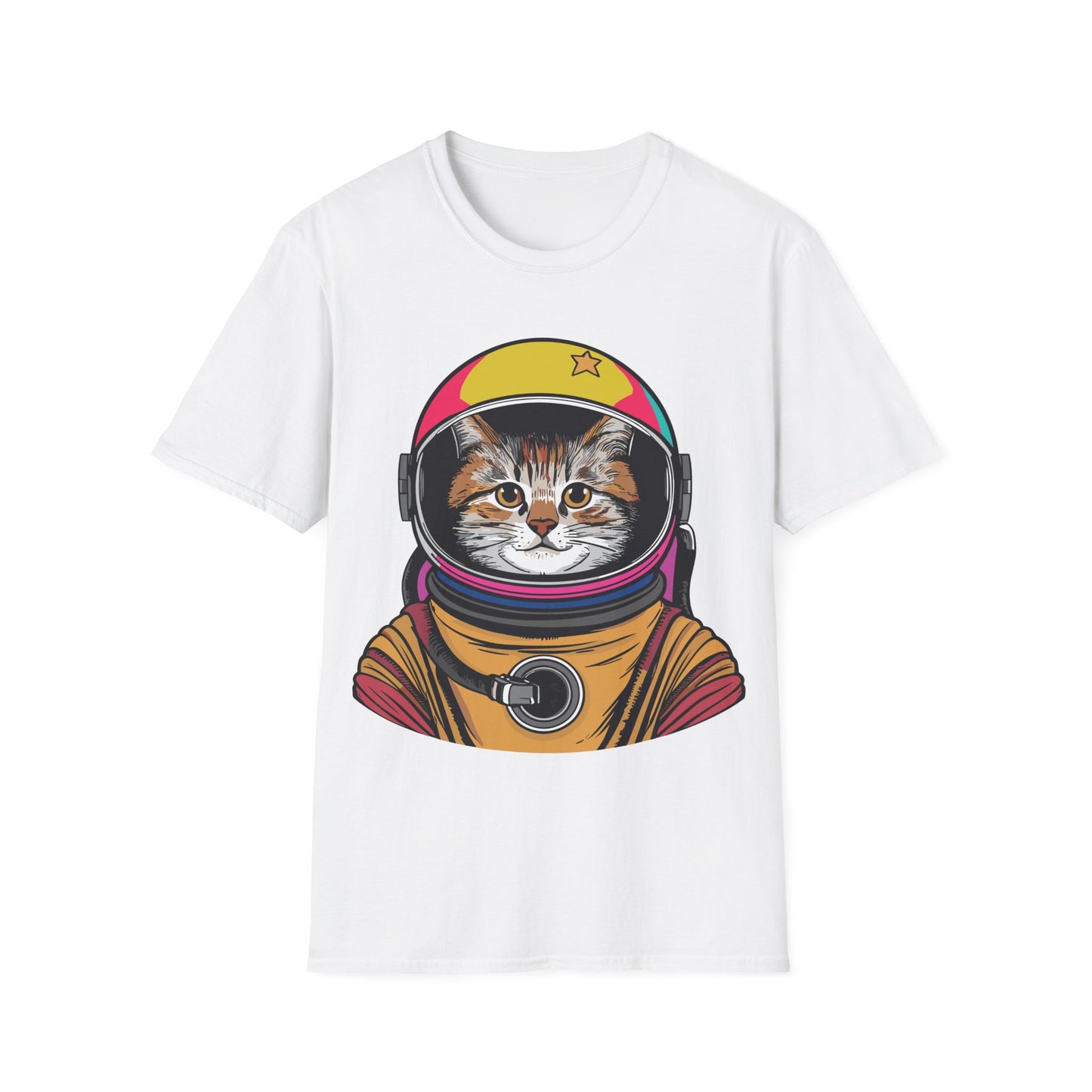 Funny Space Gifts Cat Mom Cat Dad Astronaut Space T-Shirt For Men Women Kids T-Shirt