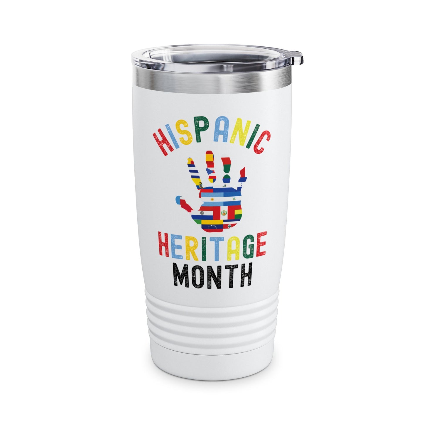 Hispanic Heritage Month Hand Flags Countries Tumbler Men Women Kids