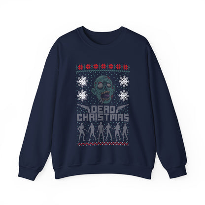 Inspired Merry Christmas The Walking Zombie Face Ugly Funny Dead Christmas Sweatshirt Jumper Xmas Sweater