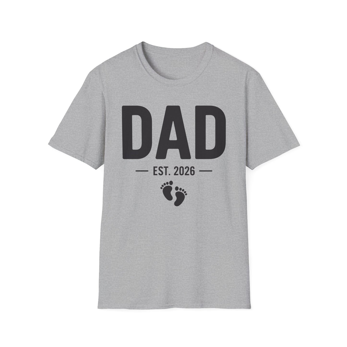 Funny Dad Est 2026 To Be Gifts First Time Dad New Daddy T-Shirt For Men
