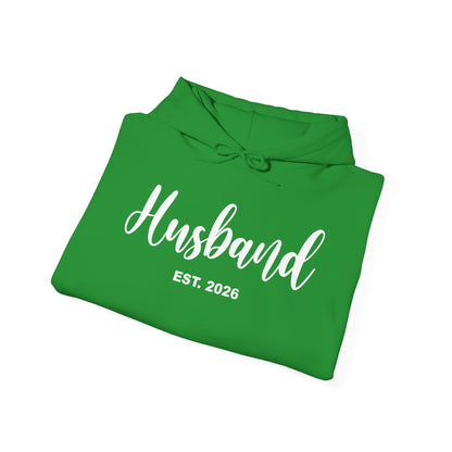 Husband Est 2026 Married Hubby Wife Honeymoon Couple Wedding Hoodie