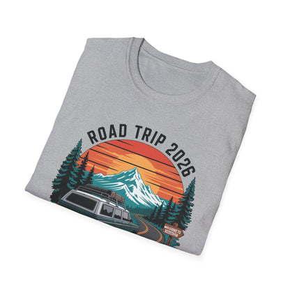 Yellowstone Road Trip 2026 Family National Park T-Shirt For Men Women