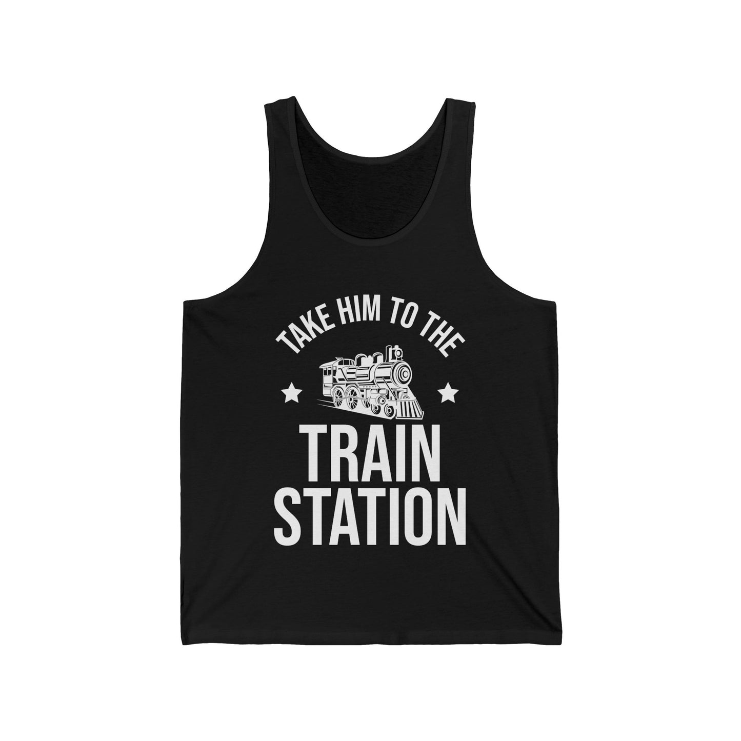 Take Him To The Train Station Platform Tank Top Men Women