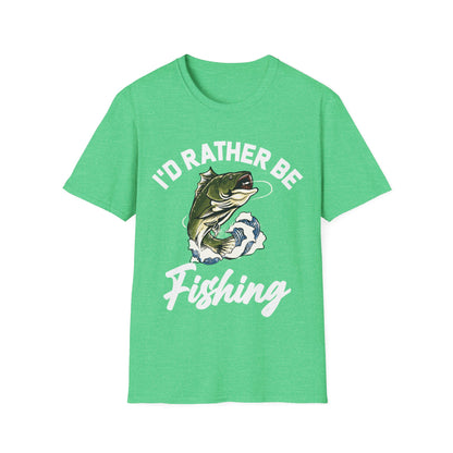 I'd Rather Be Fishing Fisherman Fathers Day Tshirt Men Women