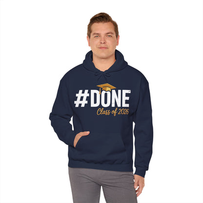 #Done Class of 2026 Graduation So Done Senior 2026 Grad Hoodie For Men Women