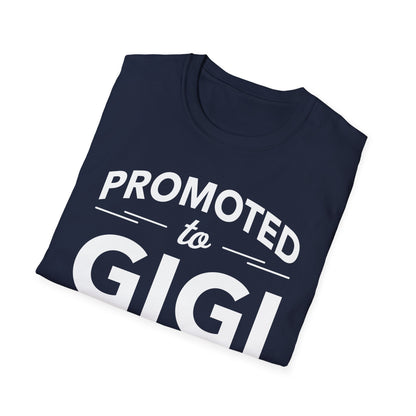 Funny Promoted To Gigi Est 2026 First Time Mothers Day T-Shirt For Women