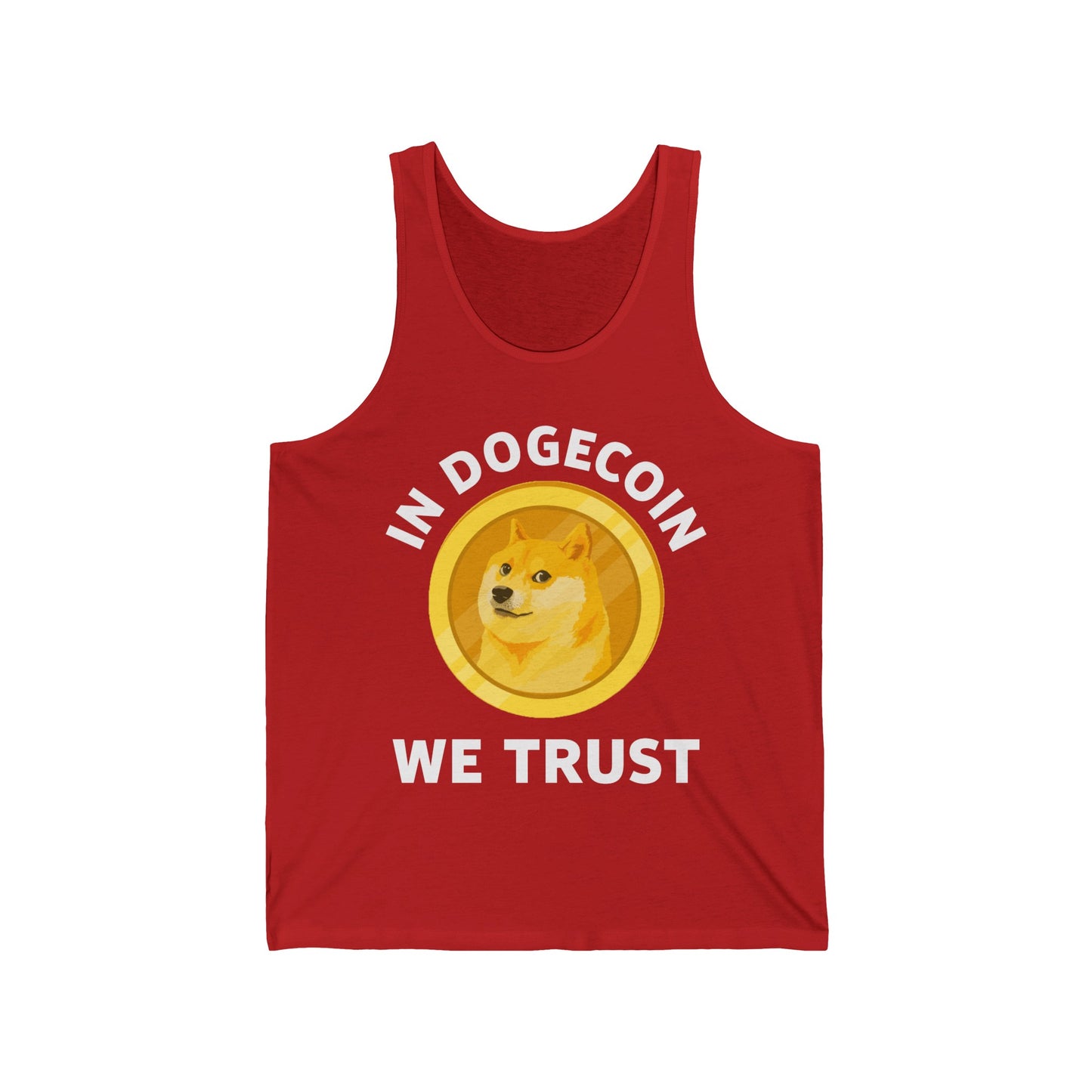 In Dogecoin We Trust Blockchain Doge Cryptocurrency Tank Tops