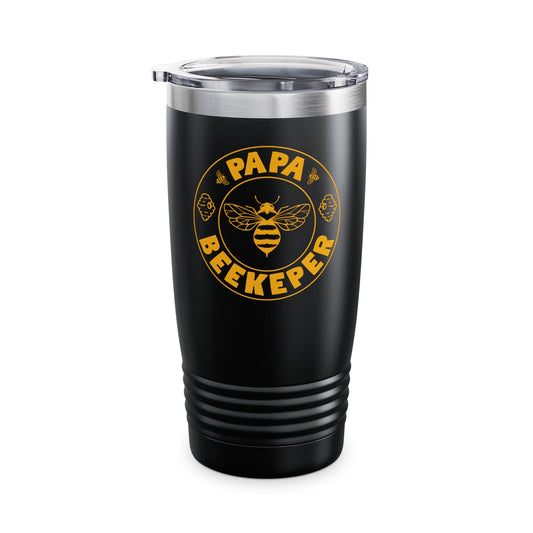 Papa Beekeeper Bee Whisperer Distressed Retro Beekeeping Tumbler For Men Women Tumbler