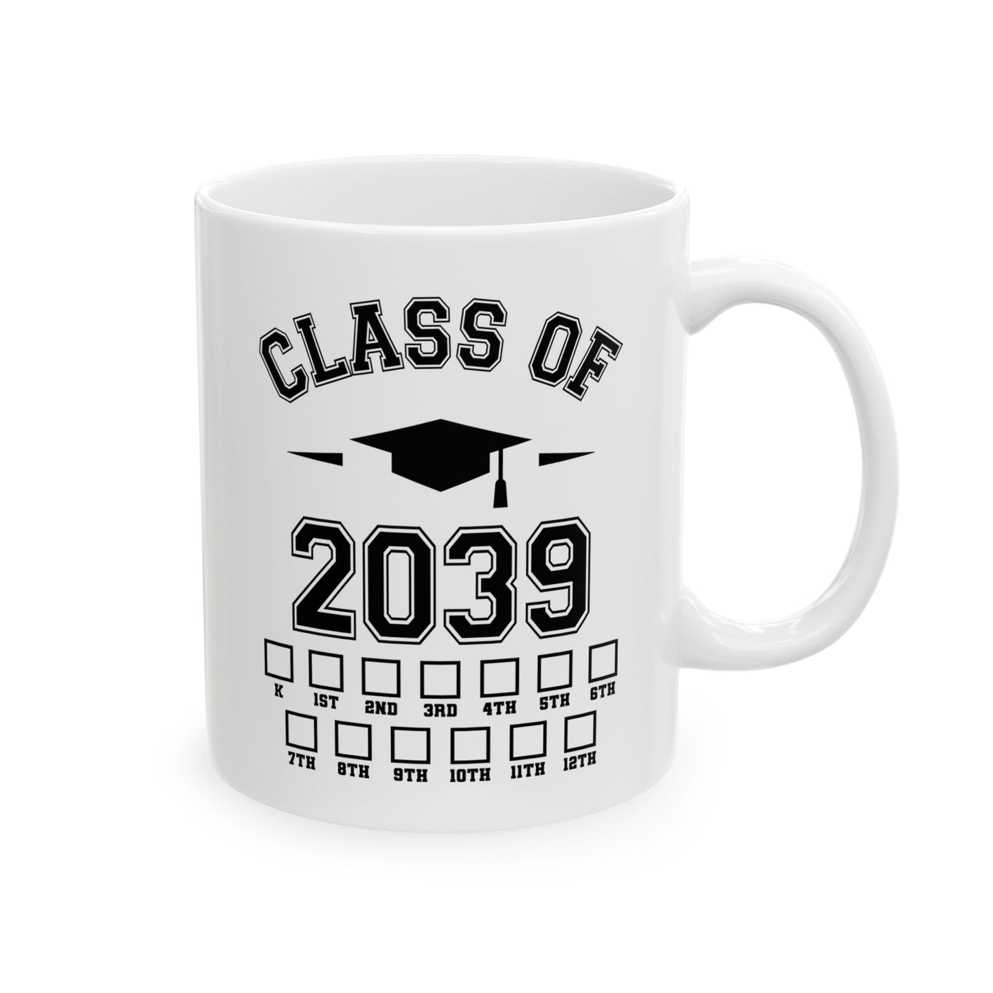 Funny Class of 2039 Grow With Me Kindergarten Back To School Coffee Mug