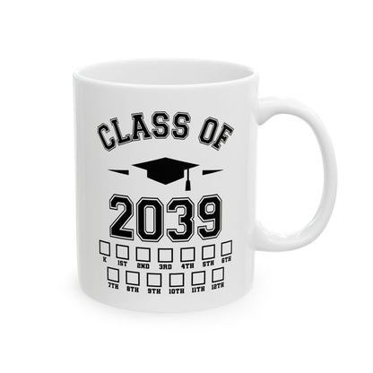 Funny Class of 2039 Grow With Me Kindergarten Back To School Coffee Mug