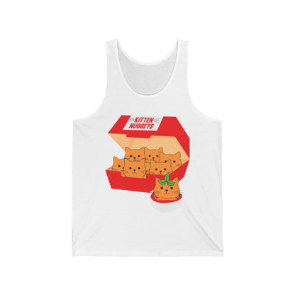 Funny Kitten Nuggets Food Pun Cat Lover Gift Chicken Nuggets Tank Top For Men Women Tank Top