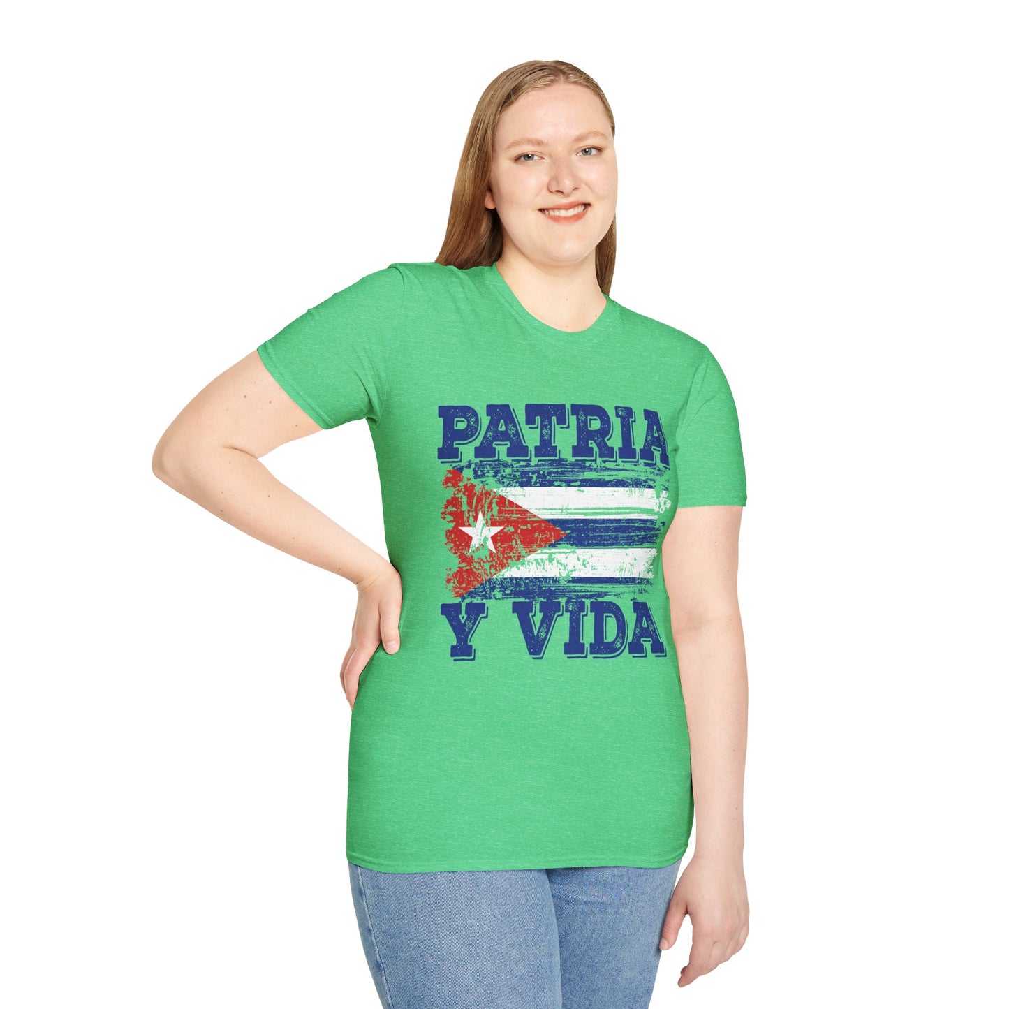 Cuba Patria y Vida Flag Distressed Vintage Cuban Flag T-Shirt For Men Women