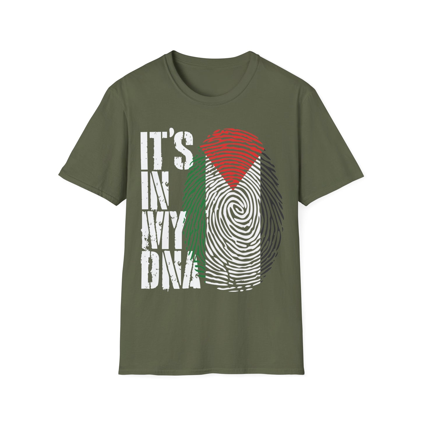 It's In My DNA Palestinian Shirt Arabic Gifts Palestine Flag T-Shirt For Men Women T-Shirt