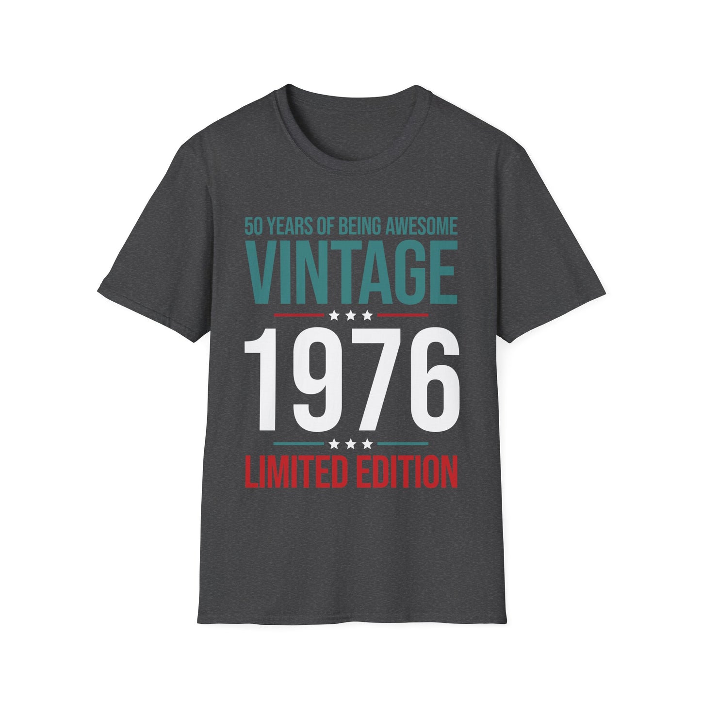 50 Year Old Gifts Vintage 1976 50 Years Awesome 50th Birthday T-Shirt