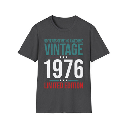 50 Year Old Gifts Vintage 1976 50 Years Awesome 50th Birthday T-Shirt