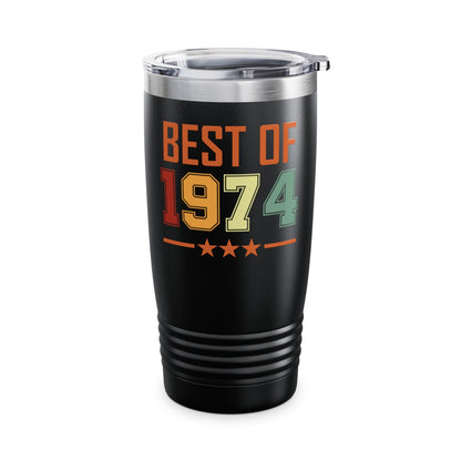 Funny Vintage Best of 1974 50 Year Old Gift 50th Birthday Tumbler For Men Women Tumbler