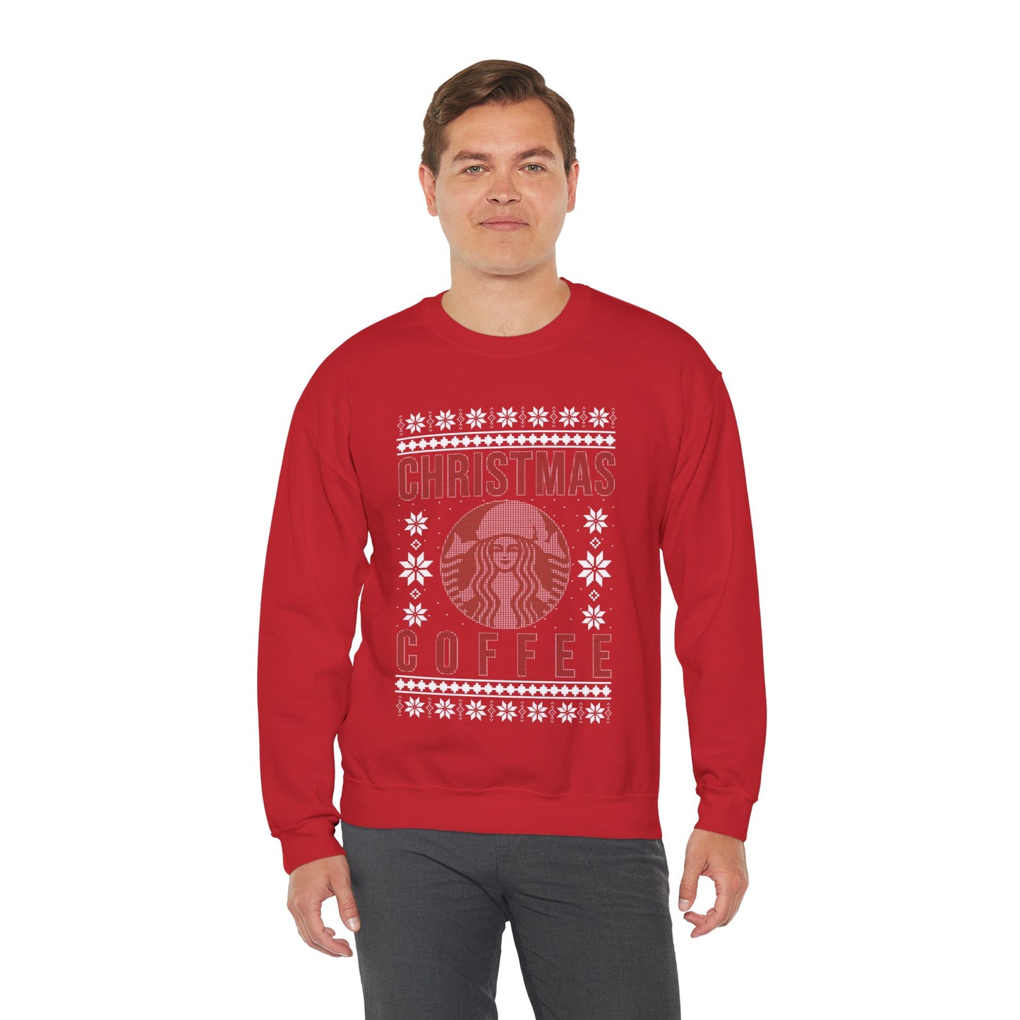 Funny Star Coffee Bucks Lovers, Coffee Lovers Caffeine Christmas Coffee, Christmas Ugly Jumper Sweater Sweatshirt