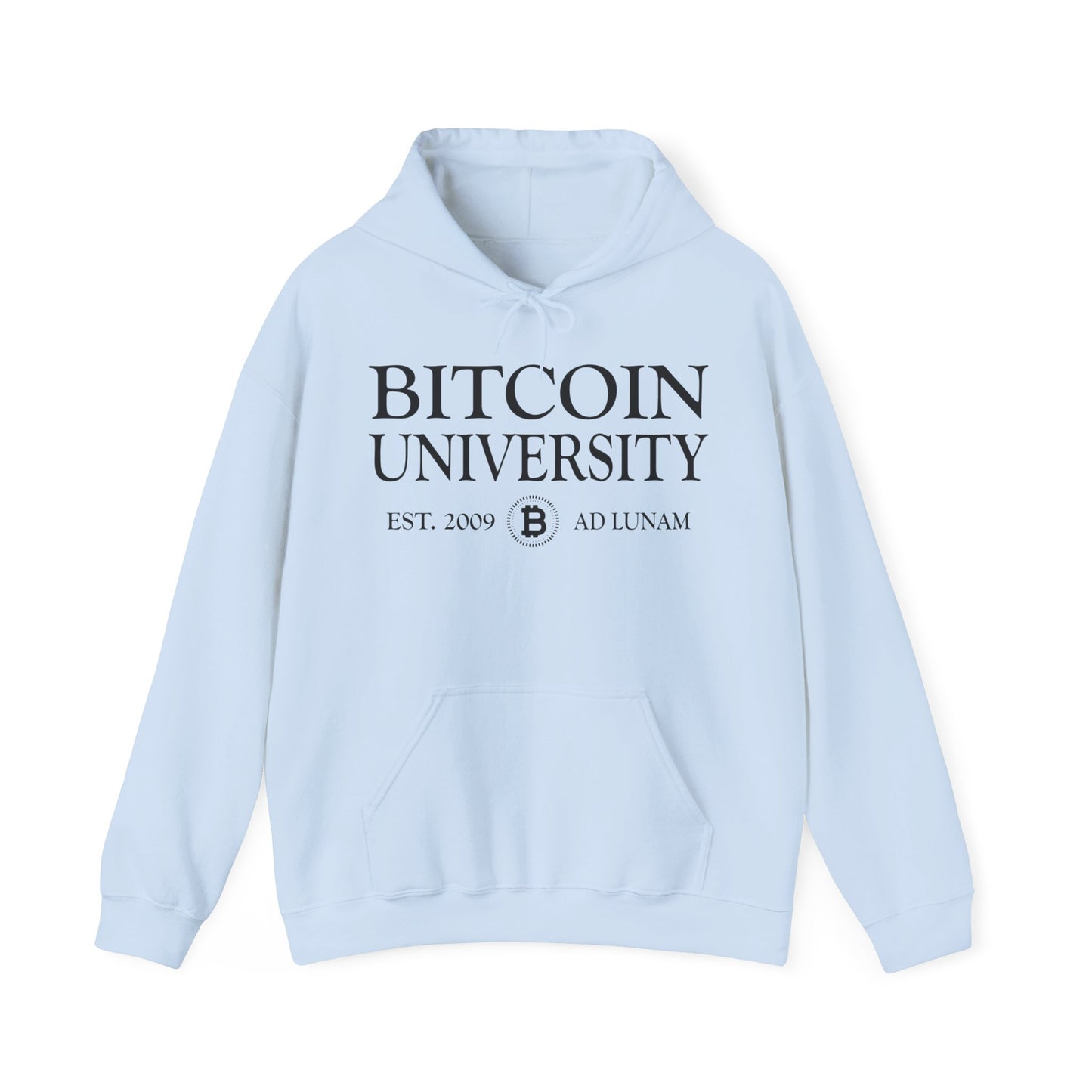 Bitcoin University To The Moon, Funny Vintage Distressed BTC Hoodie For Men Women Hoodie