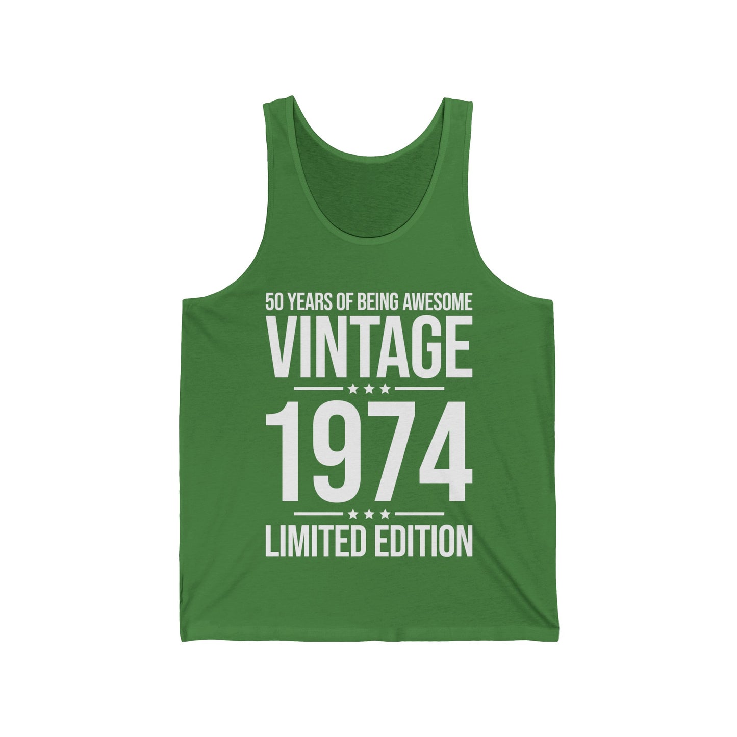 50 Year Old Gifts Vintage 1974 50 Years Awesome 50th Birthday Tank Tops