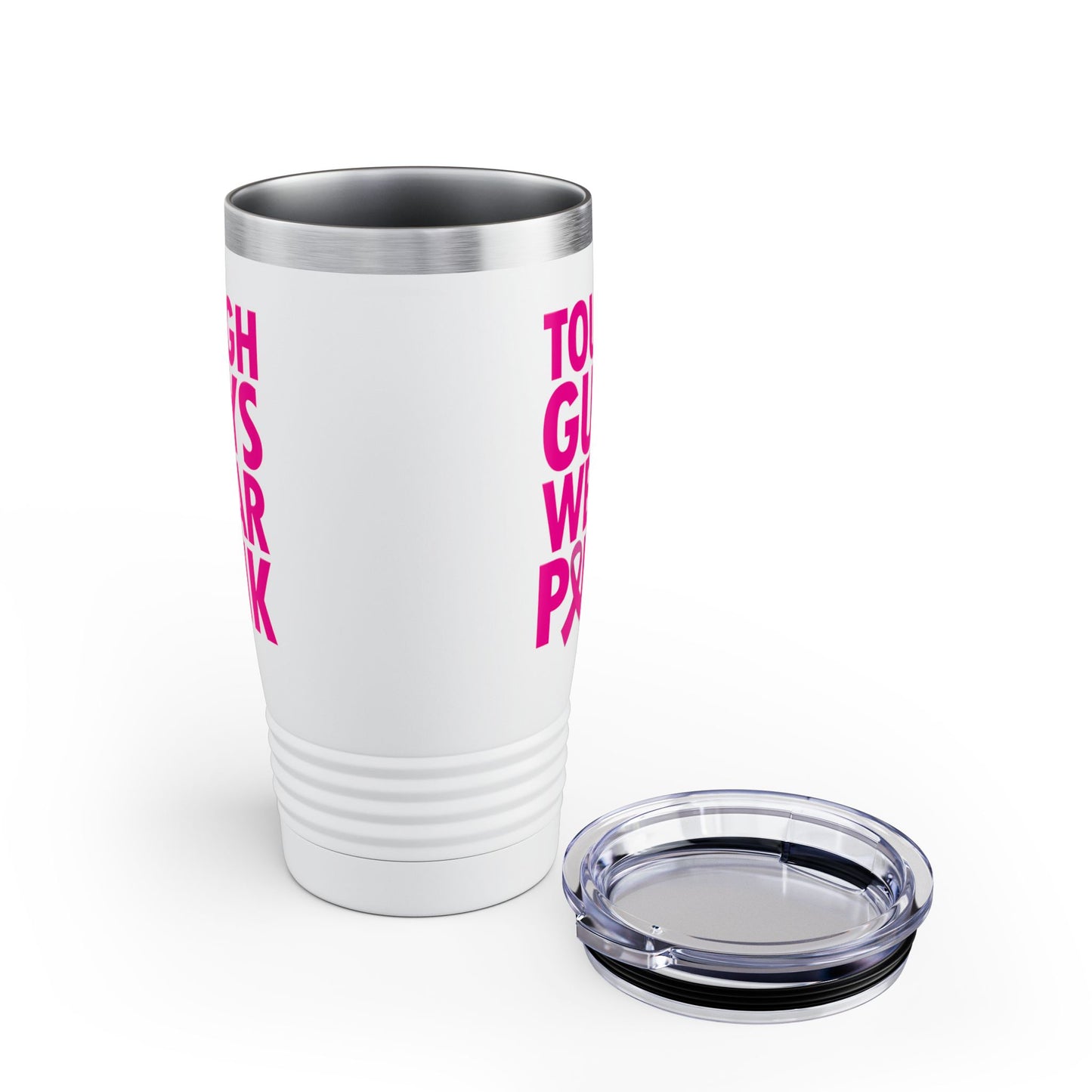 Tough Guys Wear Pink Breast Cancer Awareness October Tumbler