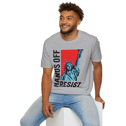 Resist Statue of Liberty Hands Off Resistance Protest T-Shirt For Men Women