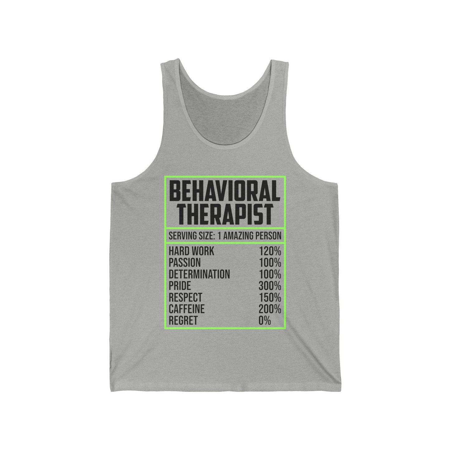 Behavioral Therapist Facts Analyst Behavior Tech SPED Teacher Autism  Tank Top