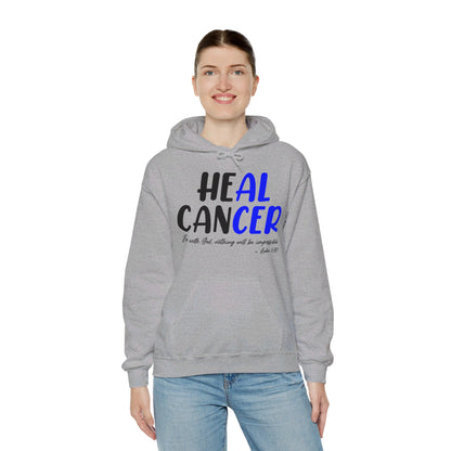 Colon Cancer Faith Bible Verse CRC Awareness Support Heal Family Hoodie For Men Women