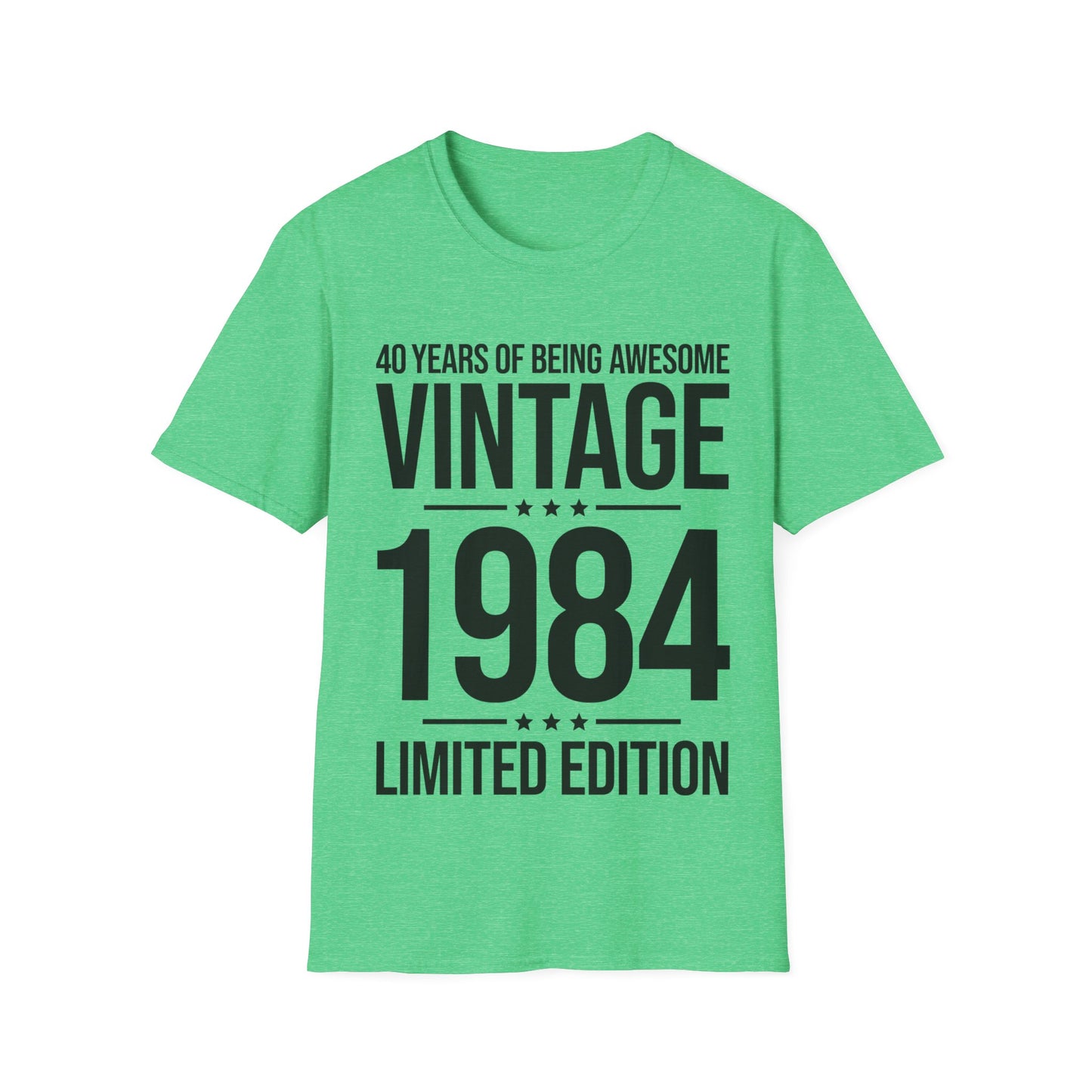 40 Year Old Gifts Vintage 1984 40 Years Awesome 40th Birthday T-Shirt