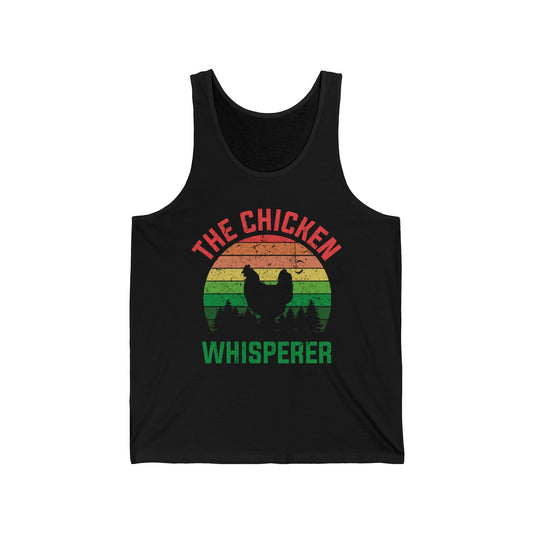 Funny Chickens The Chicken Whisperer Pet Vintage Gift Tank Tops For Men Women