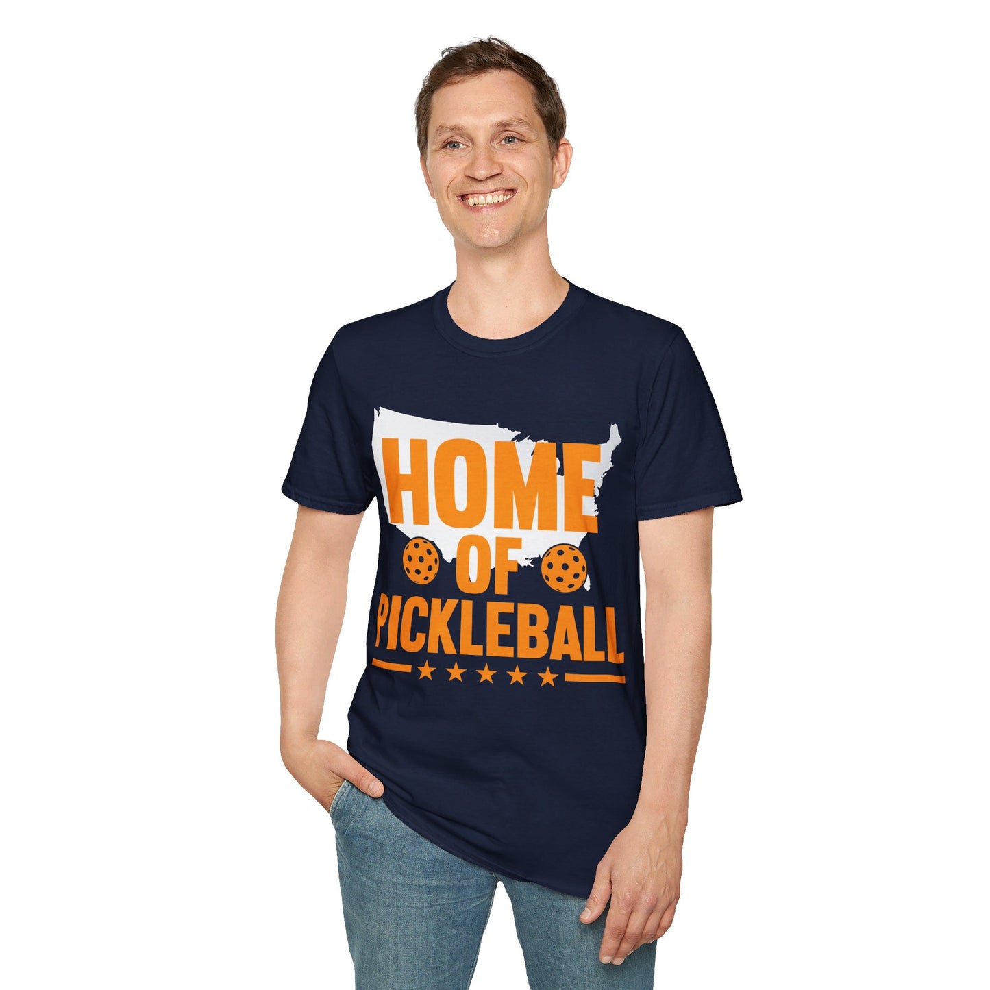 Home of Pickleball USA Map America T-Shirt For Men Women Kids