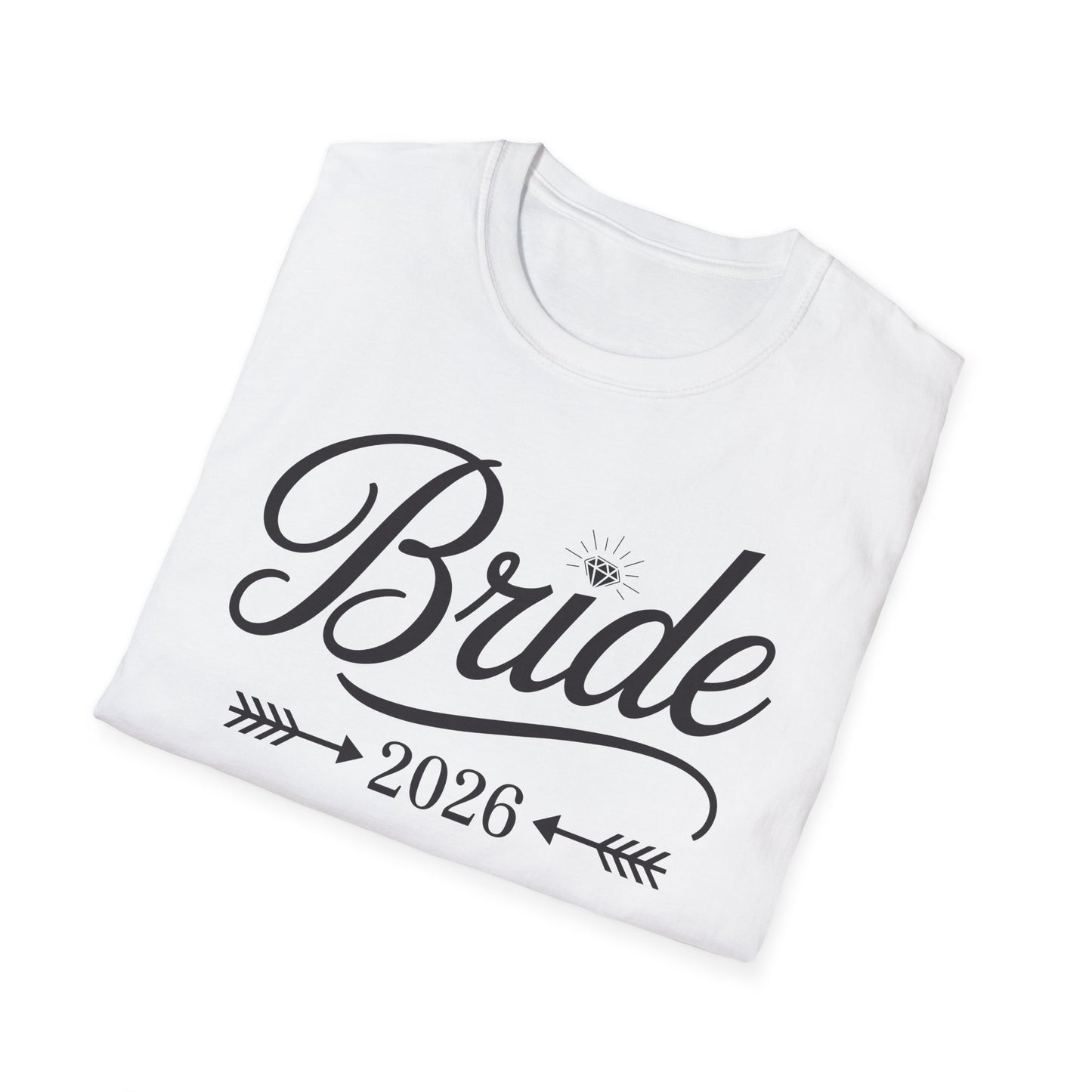 Bride Est 2026 Married Wedding Bridal Party Bachelorette T-Shirt For Women