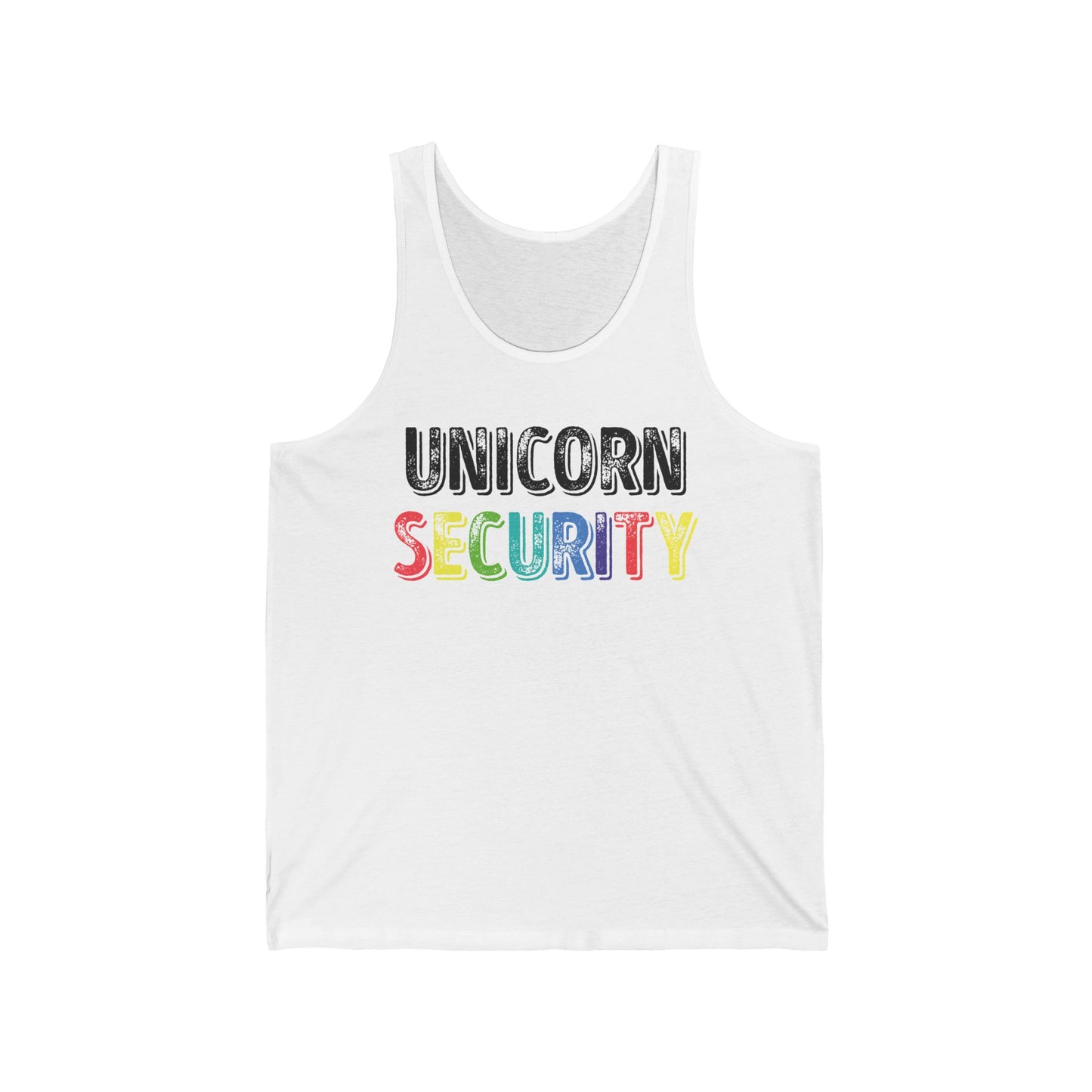 Funny Unicorn Security Costume Police Tank Top Men Women Kids