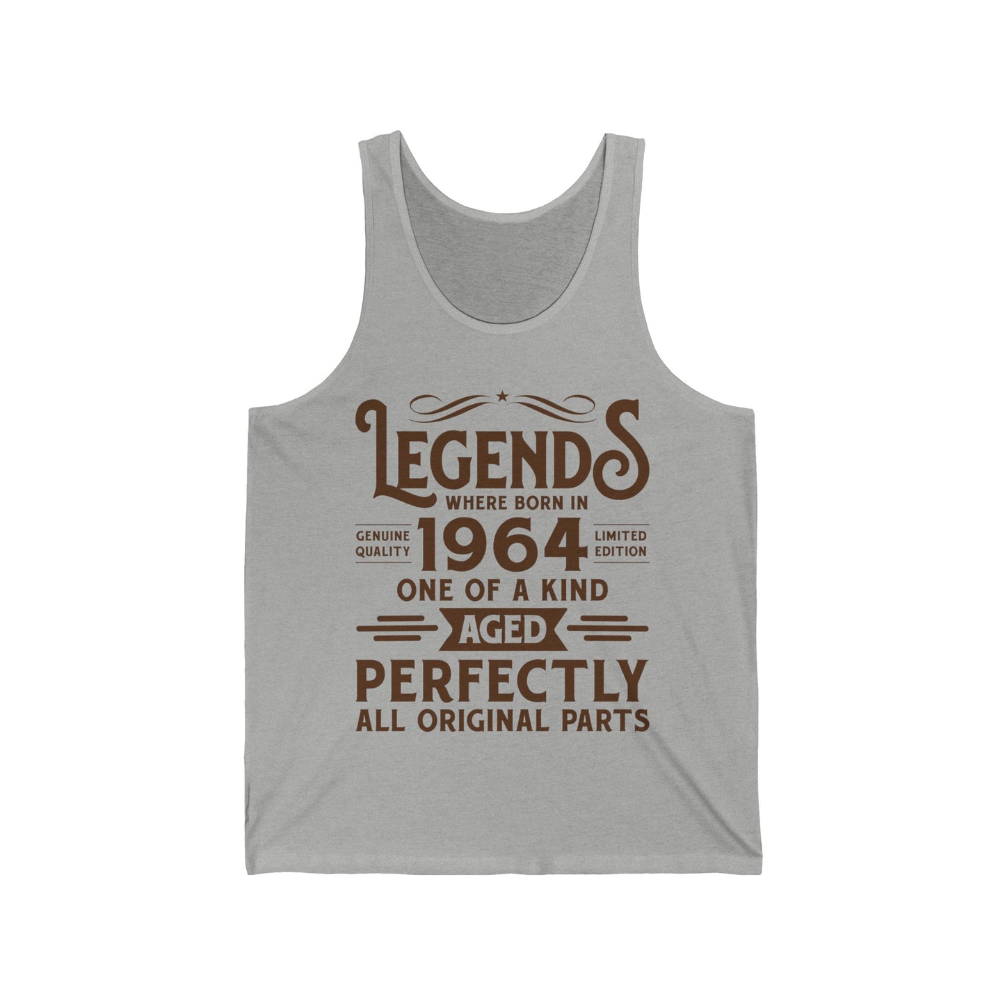 60th Birthday Tee 60 Years Old Vintage Legends Funny Born in 1964 Tank Top for Men Women
