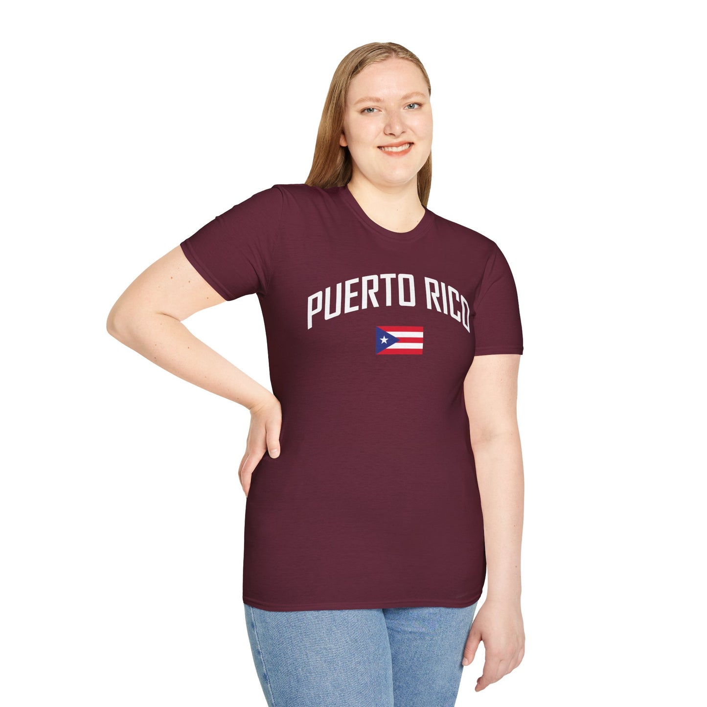 Puerto Rico Flag Retro Text T-Shirt