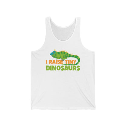 Funny Leopard Gecko I Raise Tiny Dinosaurs Lizard Reptile Geckos Tank Top For Men Women