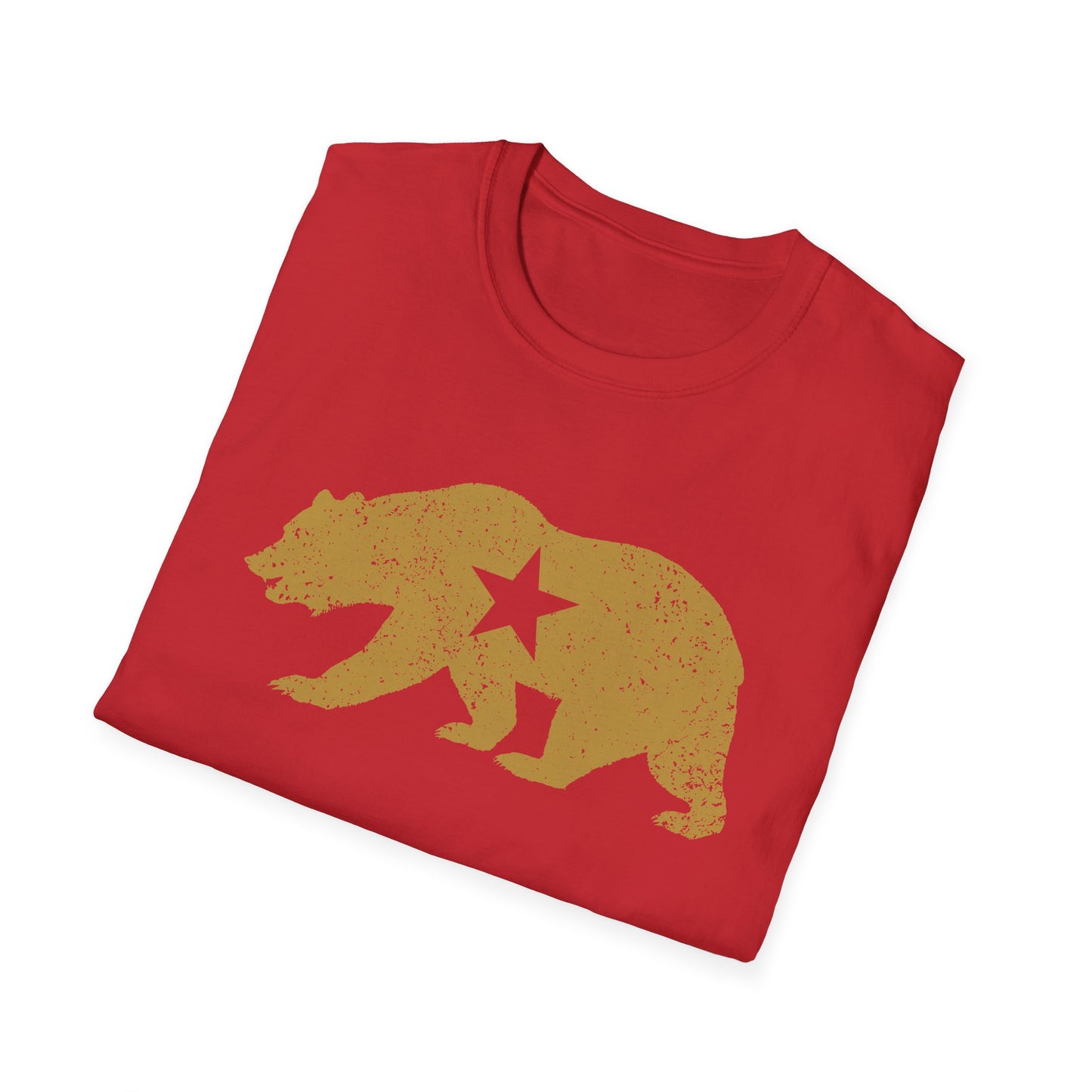 California Golden State Bear Vintage Distressed Graphic T-Shirt