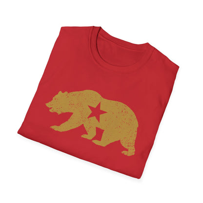 California Golden State Bear Vintage Distressed Graphic T-Shirt