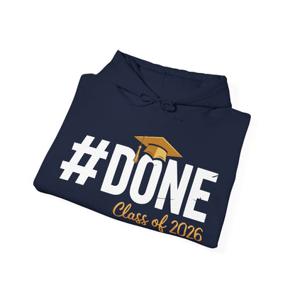 #Done Class of 2026 Graduation So Done Senior 2026 Grad Hoodie For Men Women
