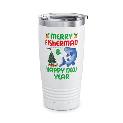 Funny Bass Fishing Merry Fishmas And Happy New Year Christmas Xmas Tumbler