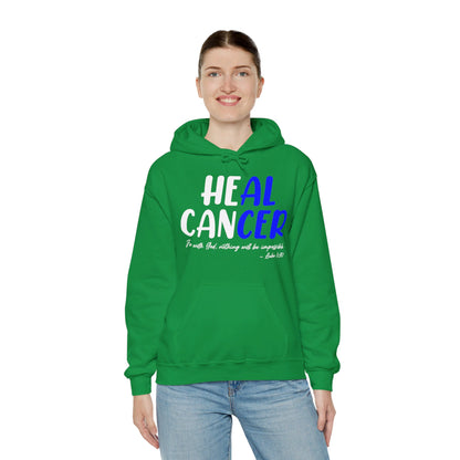 Colon Cancer Faith Bible Verse CRC Awareness Support Heal Family Hoodie For Men Women