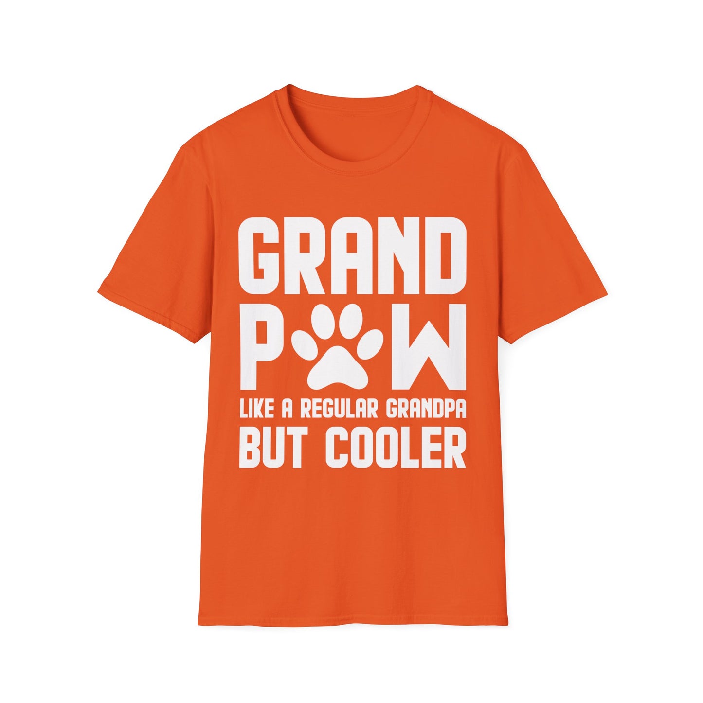 Funny Grandpaw Like Regular Grandpa But Cooler Fathers Day Dog Lovers Paw Grandpa T-Shirt For Men Travelers