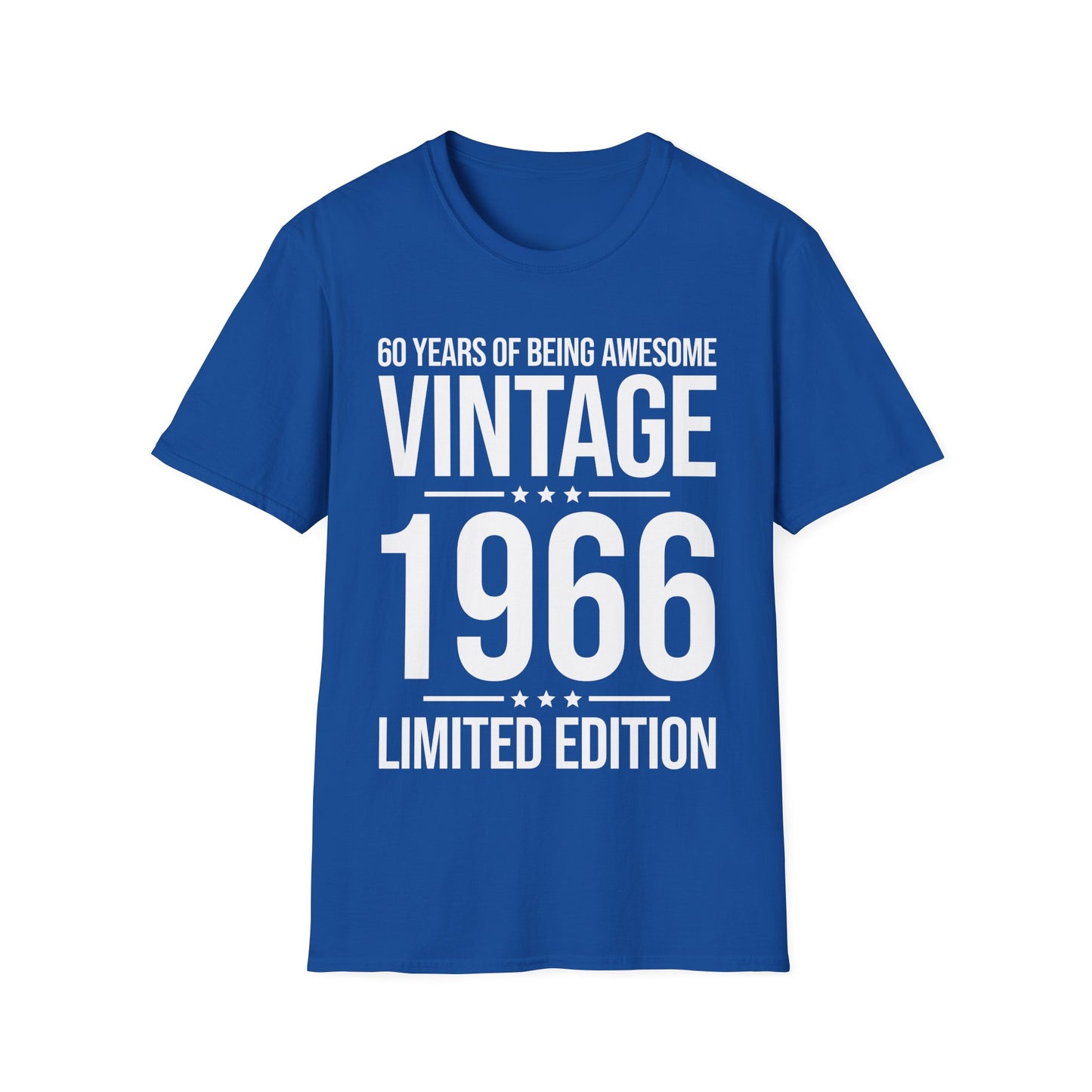 60 Year Old Gifts Vintage 1966 60 Years Awesome 60th Birthday T-Shirt