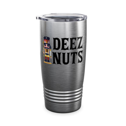 Funny Deez Nuts Nutcracker Ugly Christmas Meme Xmas Gift Tumbler Men Women