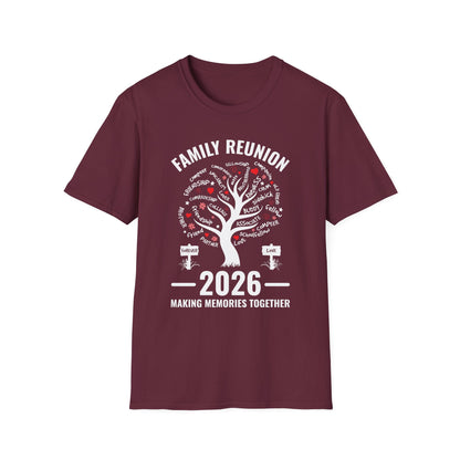 Making Memories Family Matching Group Family Reunion 2026 T-Shirt For Men Women
