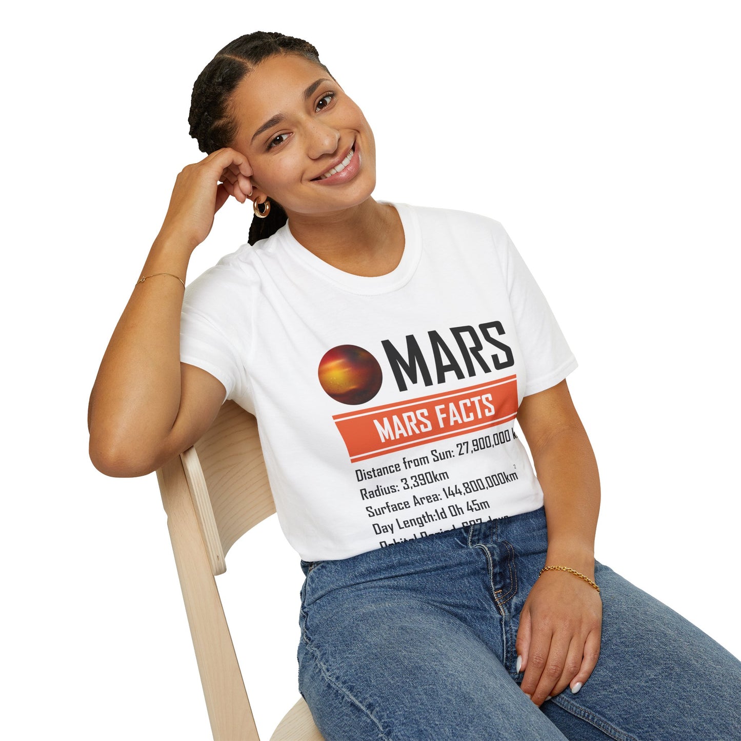Mars Facts About Mars Planet Space Lover T-Shirt Men Women