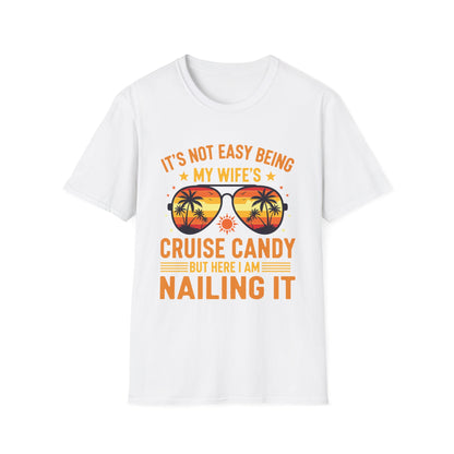 Matching Couples Cruise Men Candy Husband and Wife Cruise T-Shirt