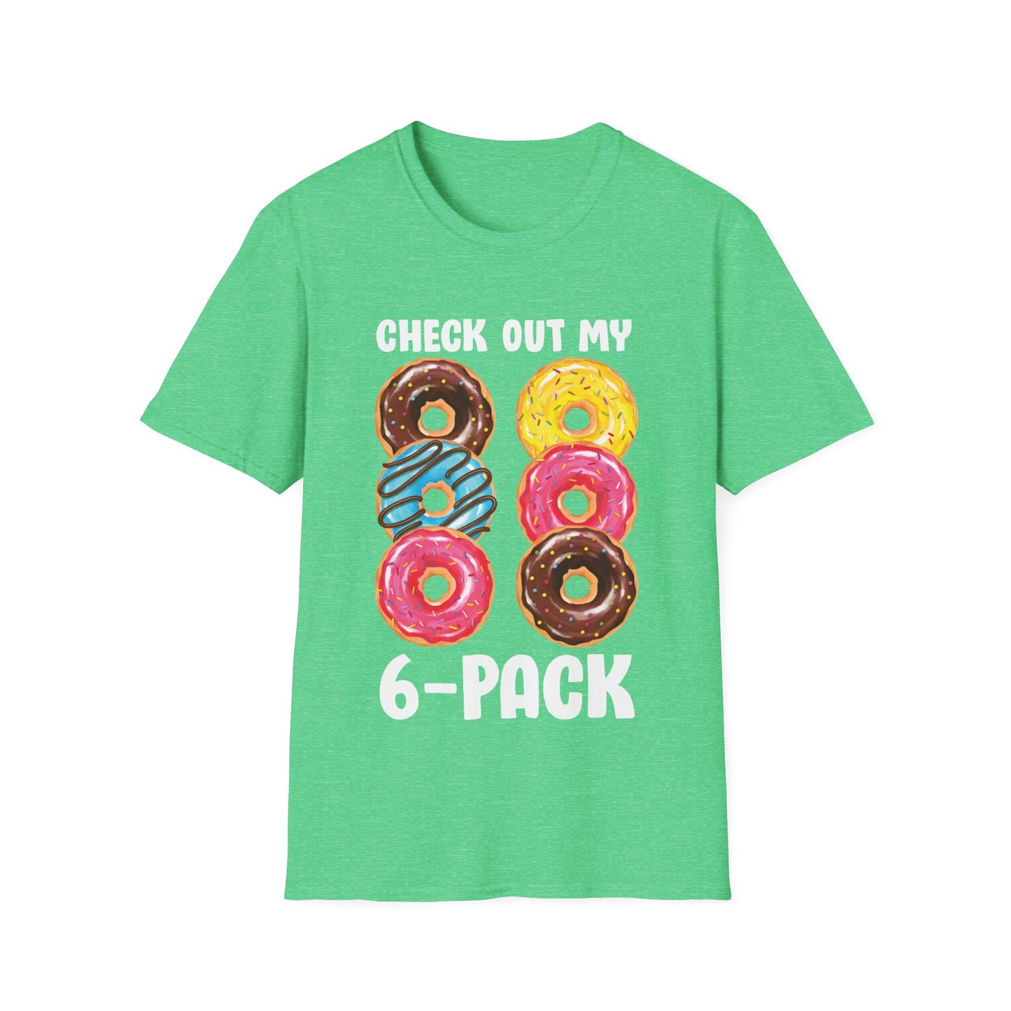 Funny Check Out My Six Pack Donut Gym Foodie T-Shirt