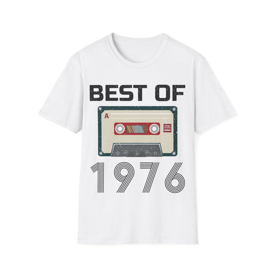 Best Of 1976 Cassette Tape 50th Birthday Gifts Vintage T-Shirt For Men Women