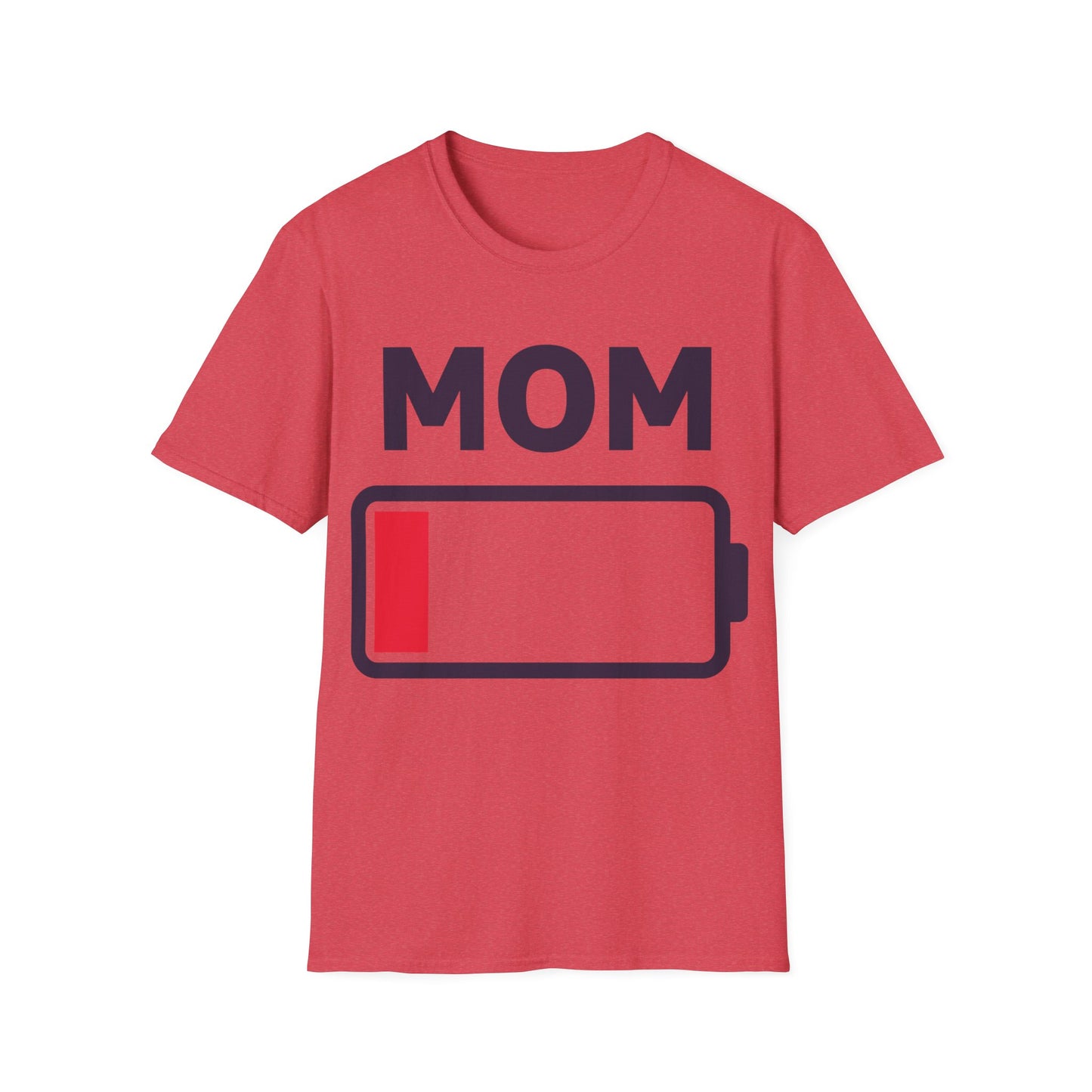 Funny Mom Tired Low Battery Mothers Day T-Shirt